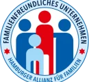 Siegel für das Bestehen des Prüfaudits zum Hamburger Familiensiegel.